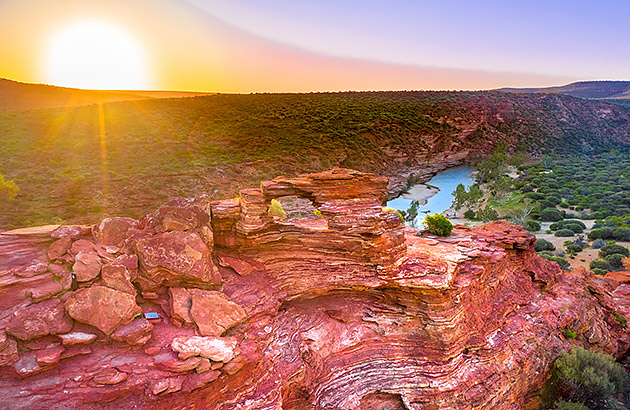 Natures window rock formation in Kalbarri National Park