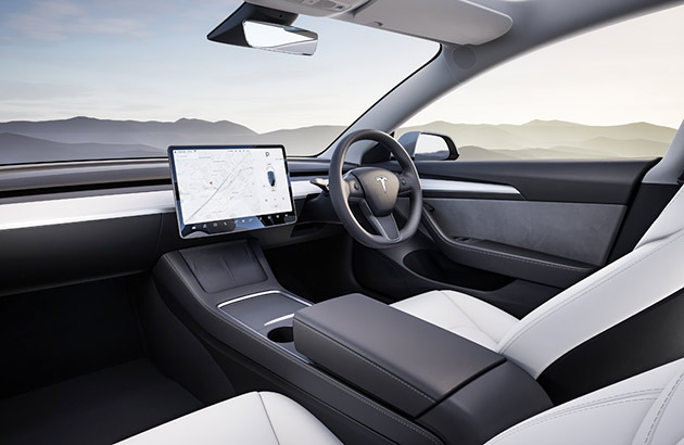 Tesla Model 3 car interior