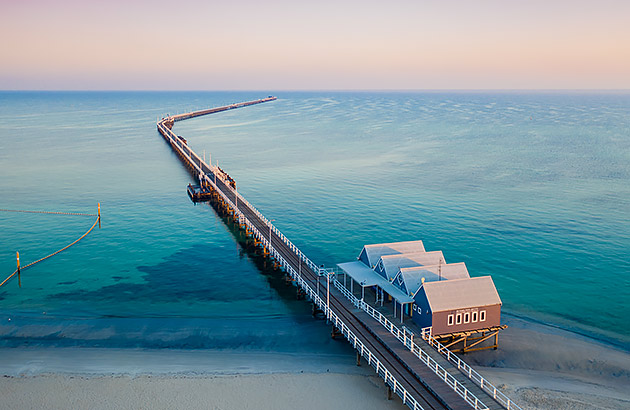 Busselton Jetty aerial photo