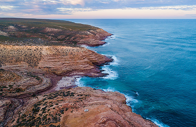 Pot Alley coastal cliffs in Kalbarri National Park