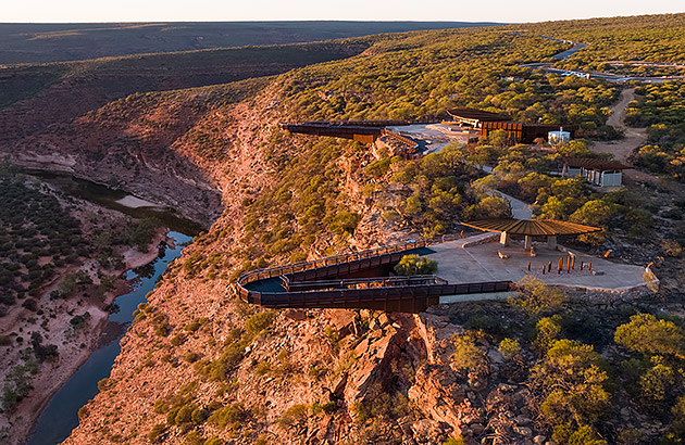 The two Skywalk platforms in Kalbarri National Park