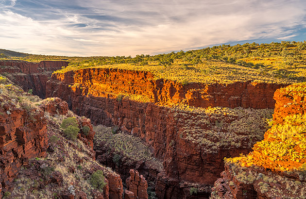 The red gorges at Oxer Lookout in Karijini National Park