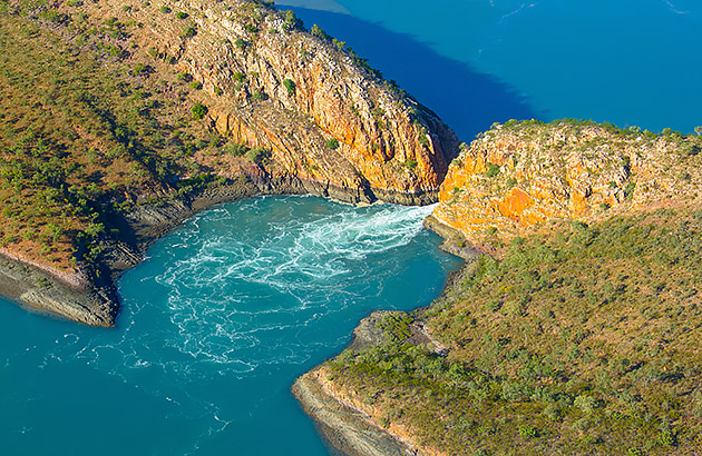 Aerial photo of Horizontal Falls