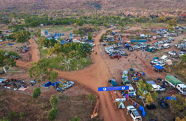  An aerial view of Imintji campground