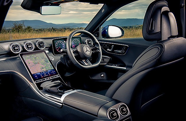 Interior of a Mercedes Benz C Class