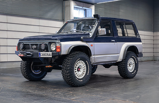 A Nissan Patrol with increased ground clearance