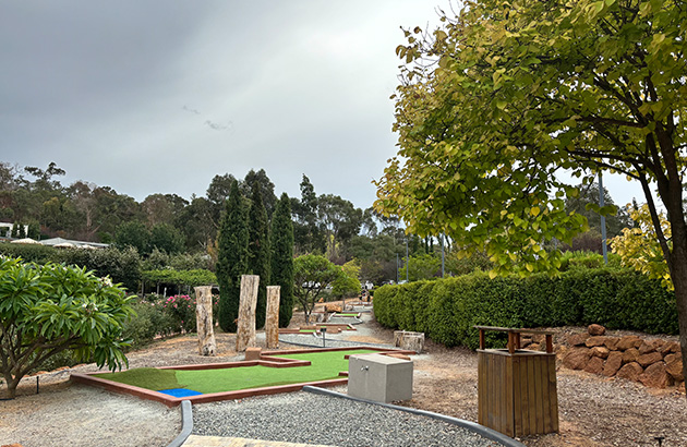 Masonmill mini golf course grounds