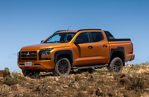 2024 Mitsubishi Triton parked on a hill