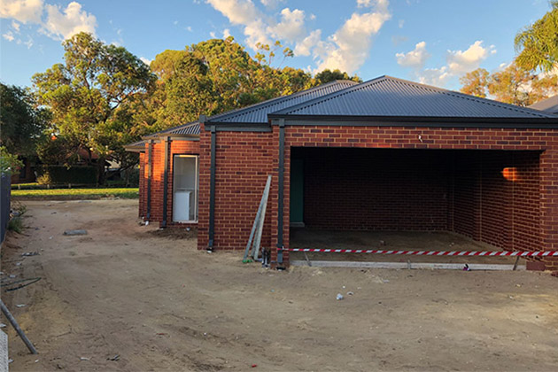 A house being built in Kingsley