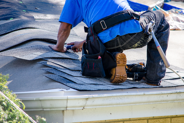 Image of roof being fixed