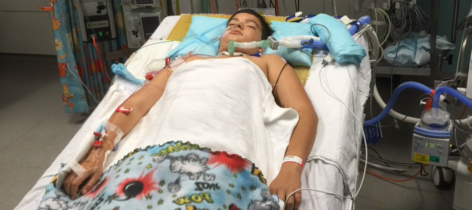 Hamish Bolto recovering in hospital