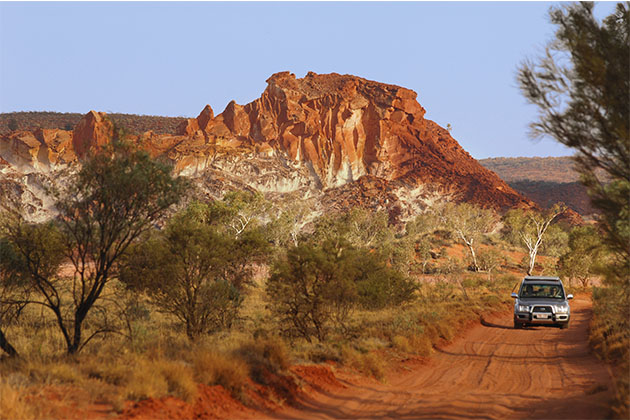 Rock formation on the Great Central Road