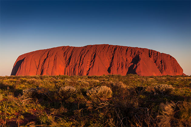 Uluru before sunset
