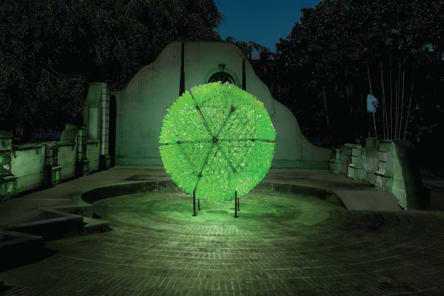 A light installation in Darwin
