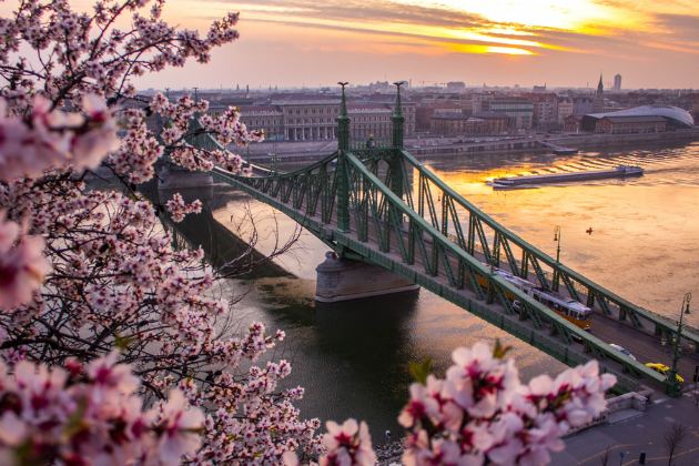 A view of the Danube from Budapest