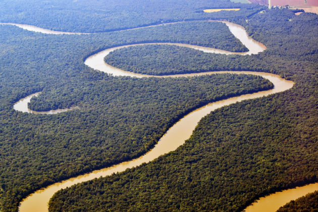 Mississippi river from above