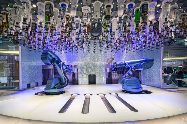 Robot bar on board Ovation of the Seas