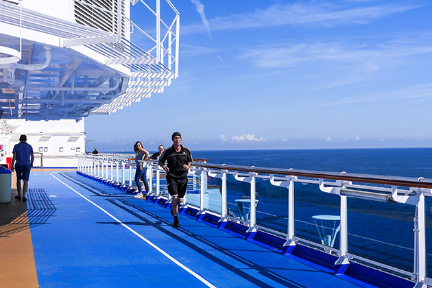 Image of running track on cruise