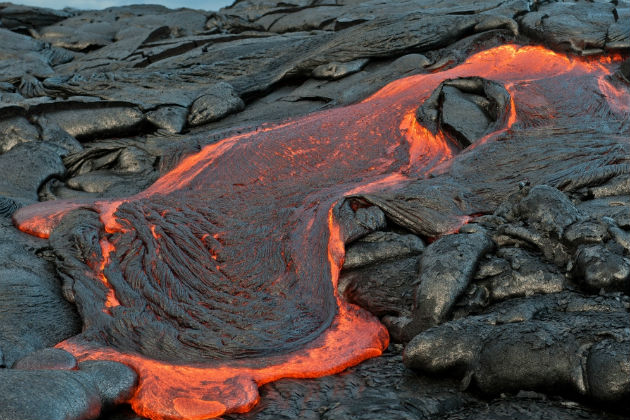 Lava flow at Hawaii Volcanoes national park