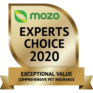 Mozo Award exceptional value comprehensive pet insurance