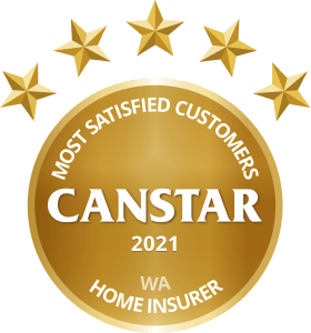 CANSTAR 2021 - Most Satisfied Customers - Home Insurer - WA