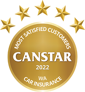CANSTAR 2022 - Most Satisfied Customers - Car Insurer - WA