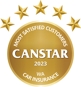 CANSTAR 2023 - Most Satisfied Customers - Car Insurer - WA