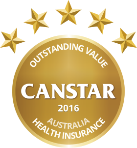 CANSTAR 2016 - Outstanding Value - Health Insurance - Australia