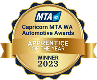 Capricorn MTA WA Automotive Awards - Apprentice of the year winner 2023