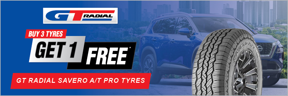 GT Radial Buy 3 tyres get 1 free* GT Radial Savero A/T Pro Tyres