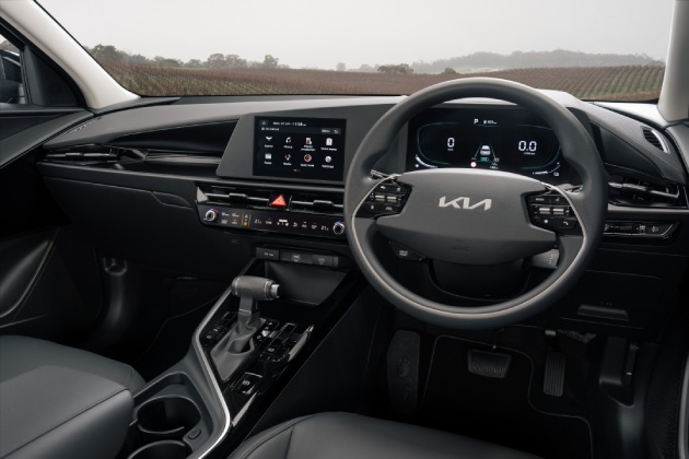 Interior dashboard of Kia