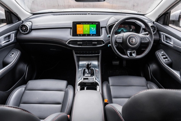 Interior dashboard of MG