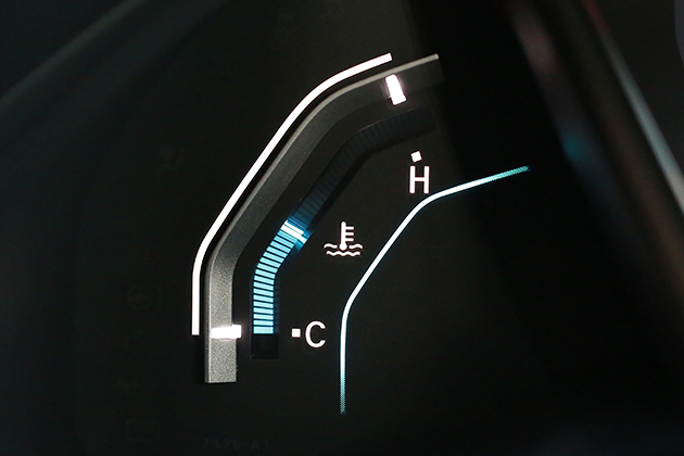 Image of car temperature gauge