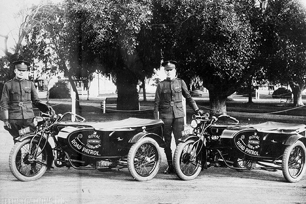 Image of two Patrol motorcycles