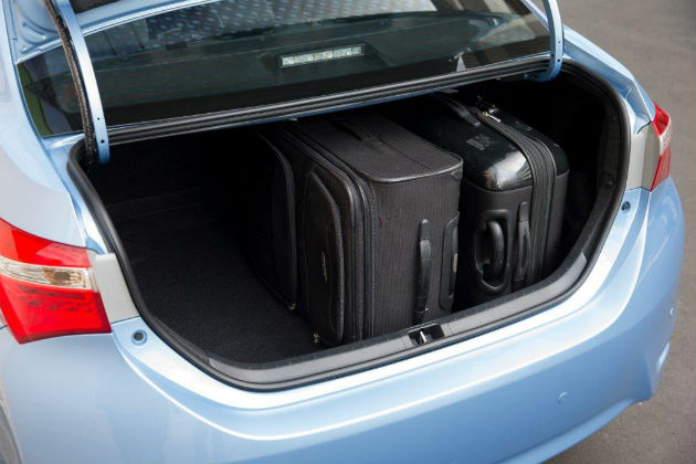 Luggage space in 2014 Corolla sedan