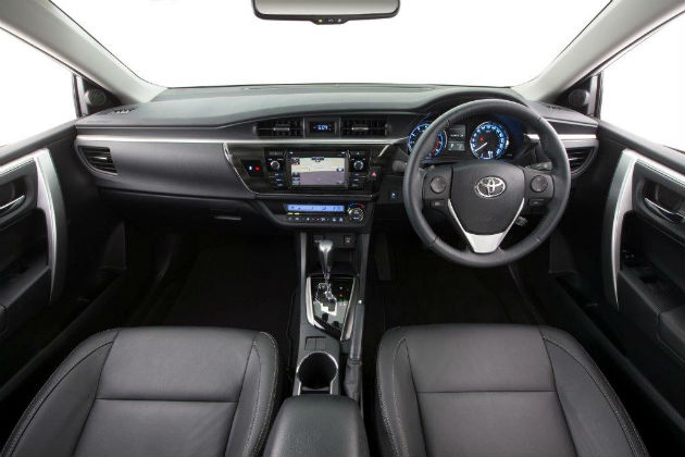 Interior of 2014 Toyota Corolla sedan