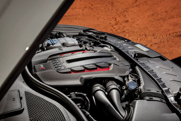 Engine of Audi RS6 Avant