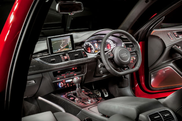 Interior of Audi RS6 Avant