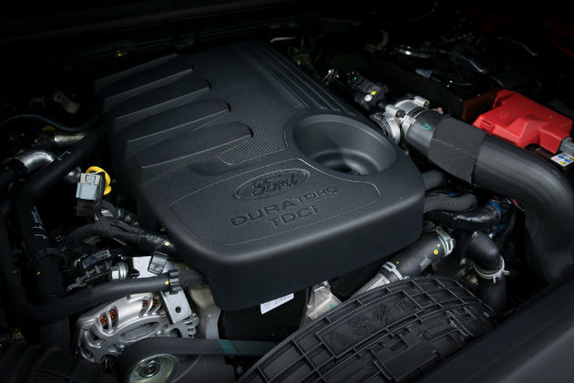 Engine of Ford Everest