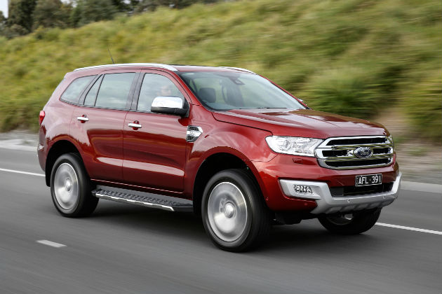 Red Ford Everest
