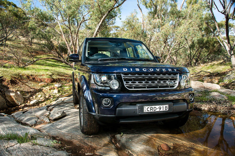 Land Rover Discovery on the road