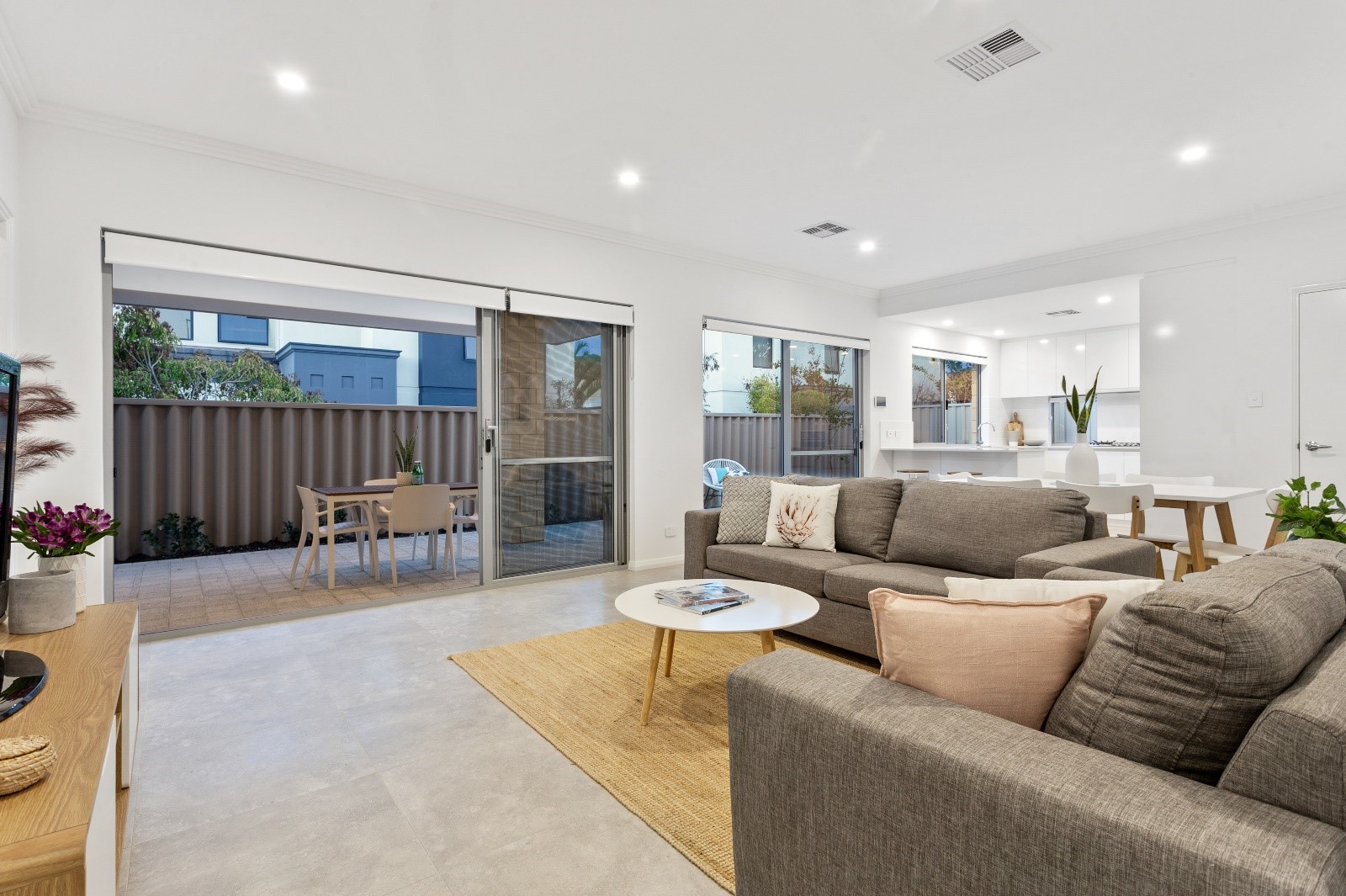 Yokine property development - completed lounge room