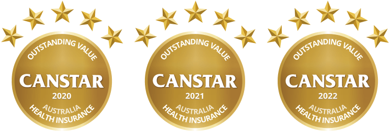 Canstars Health insurance outstanding value 2020-2022