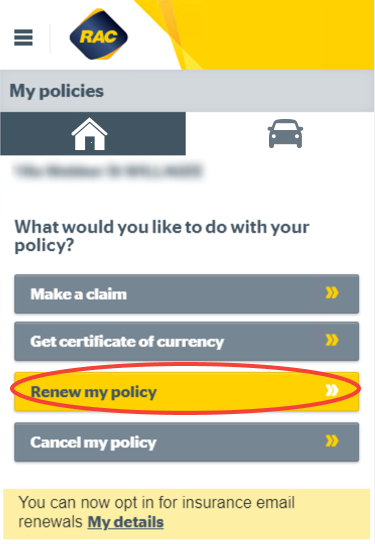 Choosing your policy on mobile