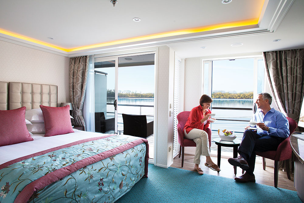 The interior cabin on the ship