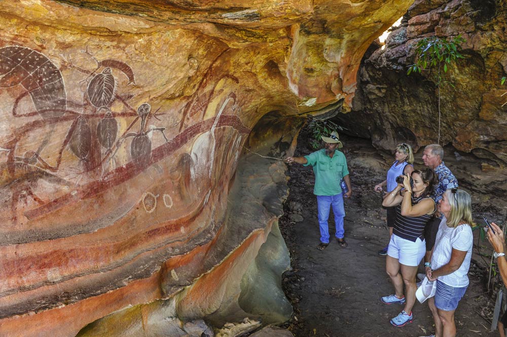 Rock art tour at the Quinkan Cultural Centre