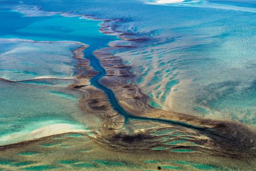 Aerial view of the Montgomery Reef