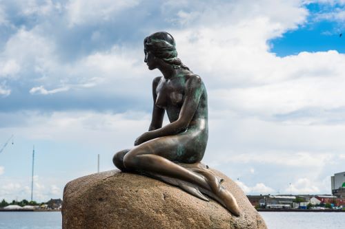 Statue of the Little Mermaid in Copenhagen