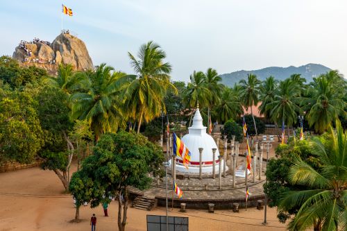 Buddhist temple in Mihintale ancient city near Anuradhapura