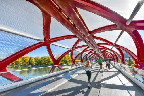 Peace Bridge in Calgary Alberta 